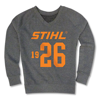 Ladies' grey crewneck sweatshirt Ladies' grey crewneck sweatshirt
