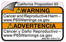 Proposition 65 Warning: Cancer and Reproductive Harm