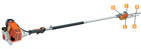 STIHL HT 131 Telescoping Pole Pruner - Extended Reach Tree ...