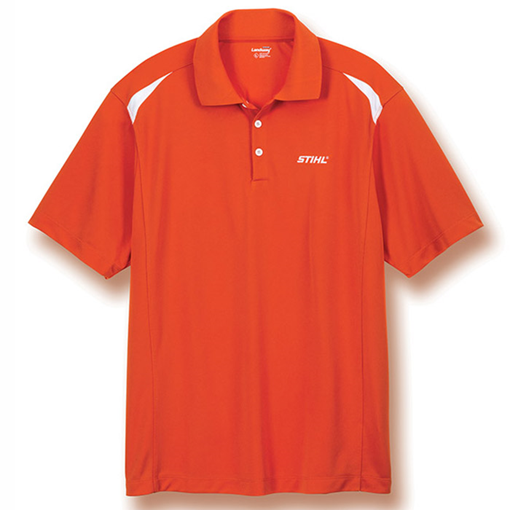 Orange Color-Block Performance Polo Orange Color-Block Performance Polo