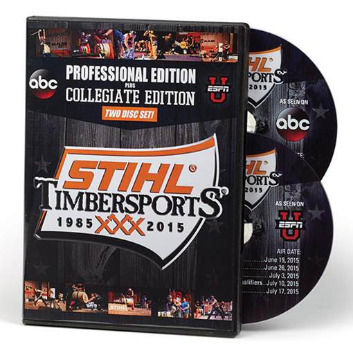 2015 STIHL® TIMBERSPORTS® DVD SET 2015 STIHL® TIMBERSPORTS® DVD SET