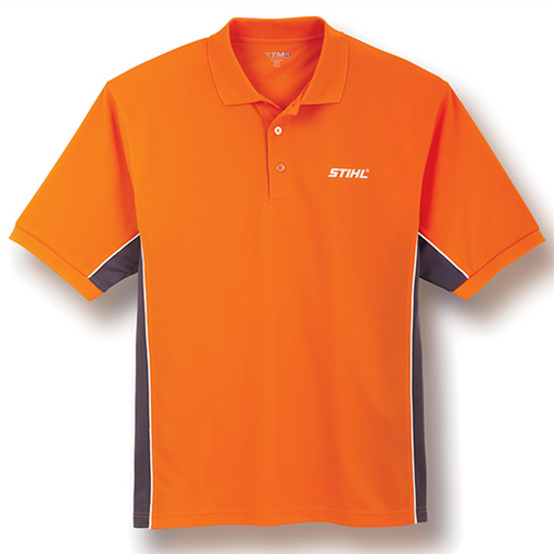 Orange Color-Block Performance Polo Orange Color-Block Performance Polo