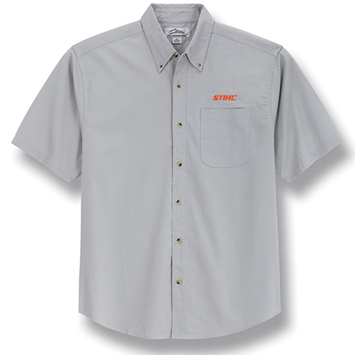 Men's Light Gray Short Sleeve Easy Care Shirt Men's Light Gray Short Sleeve Easy Care Shirt