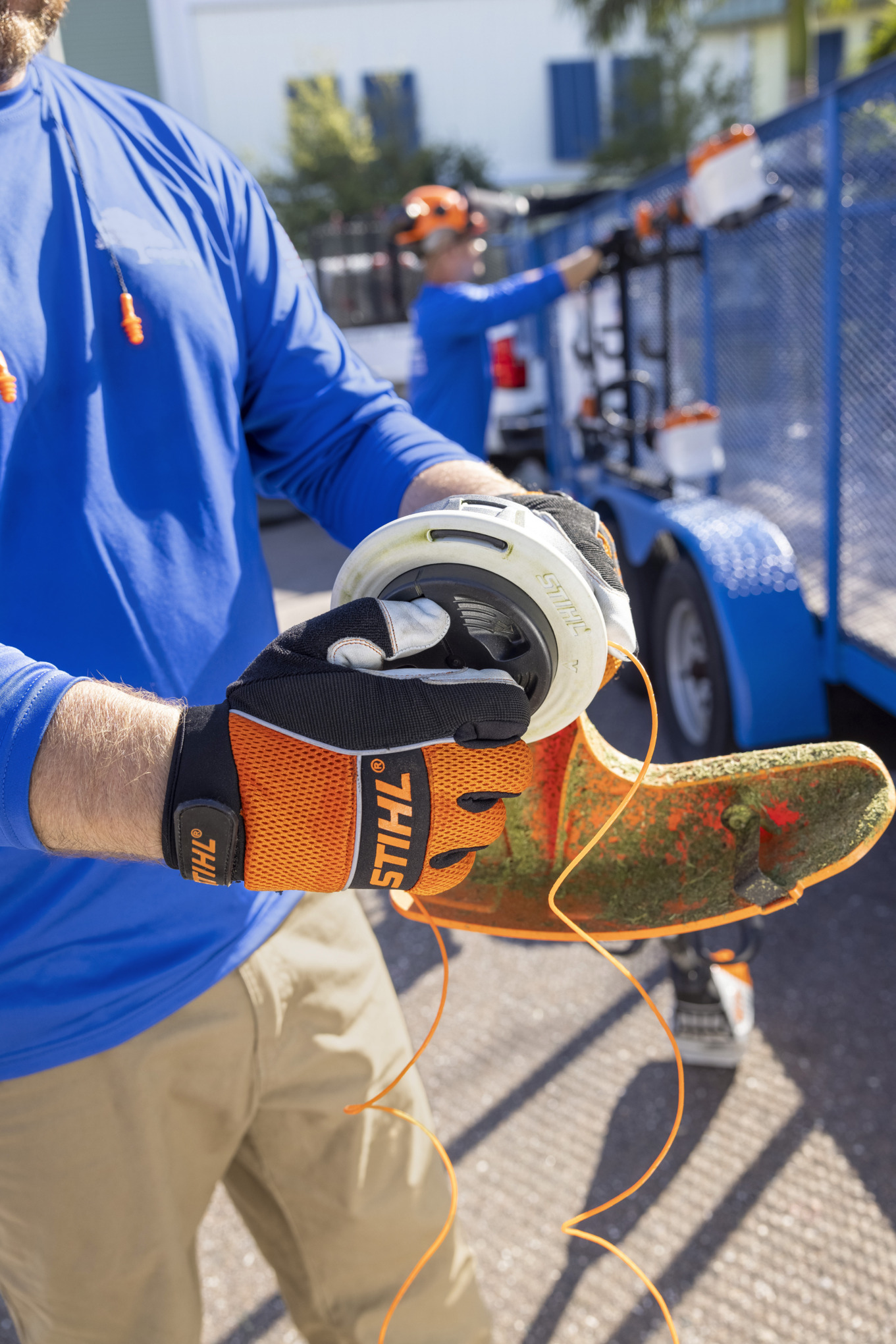 Winding STIHL FSA 135 trimmer