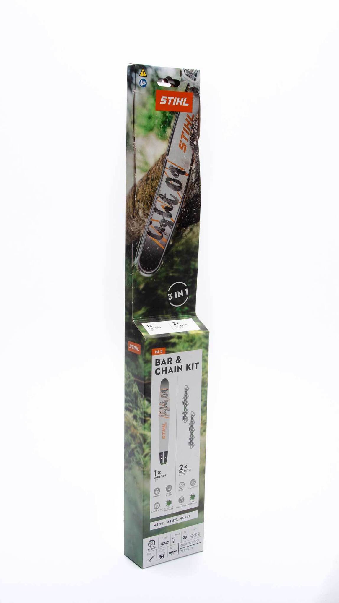 2+1 Cut Kit 5 - 18” Guide Bar & Saw Chains