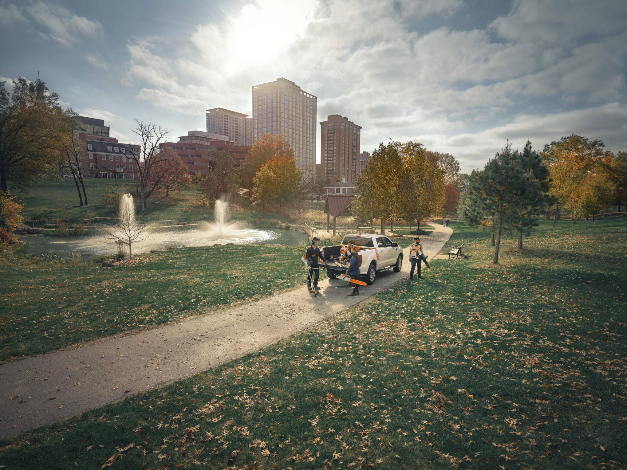 Group of People with STIHL Tools