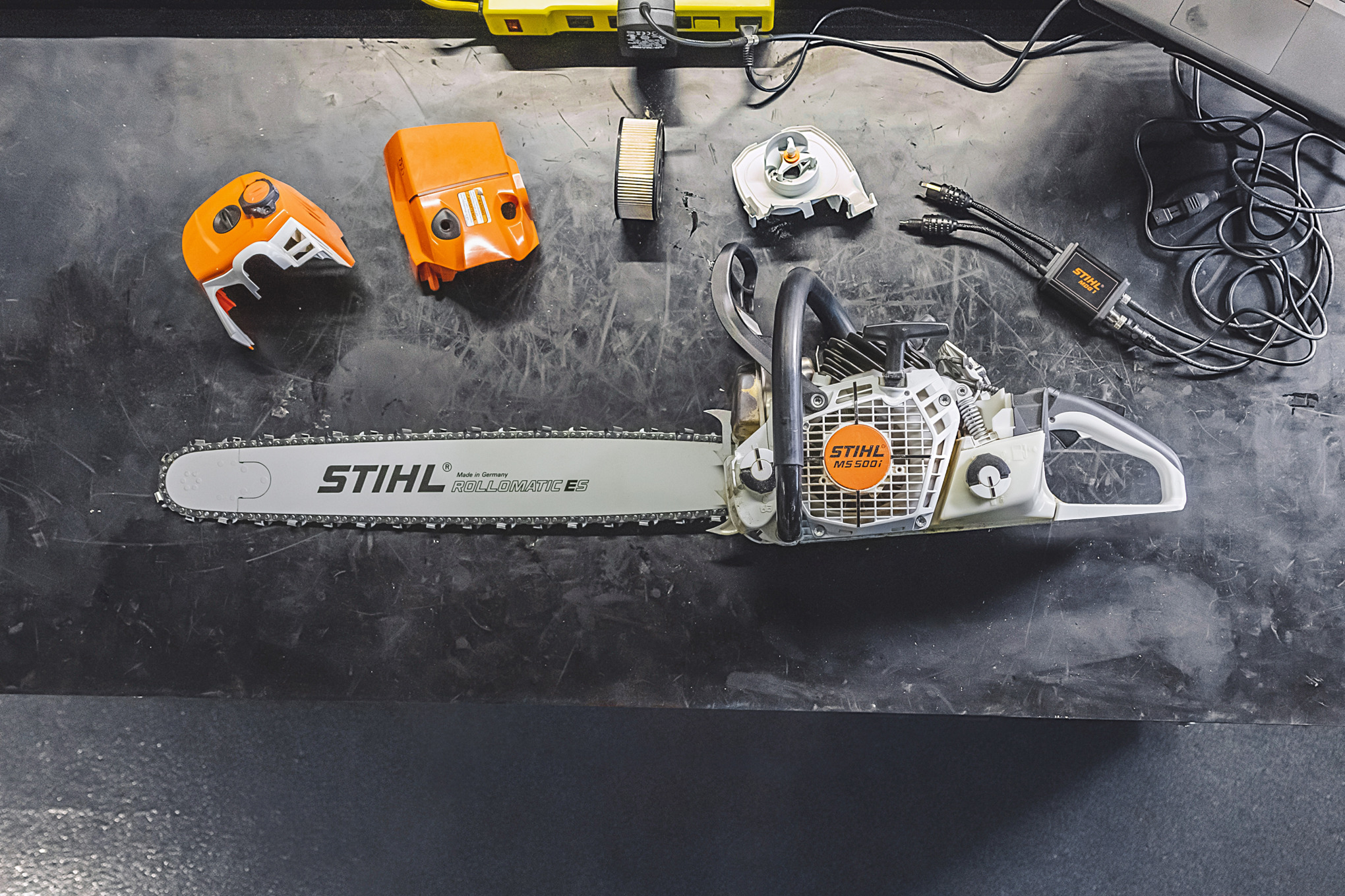 STIHL Chainsaw Ready to be Cleaned