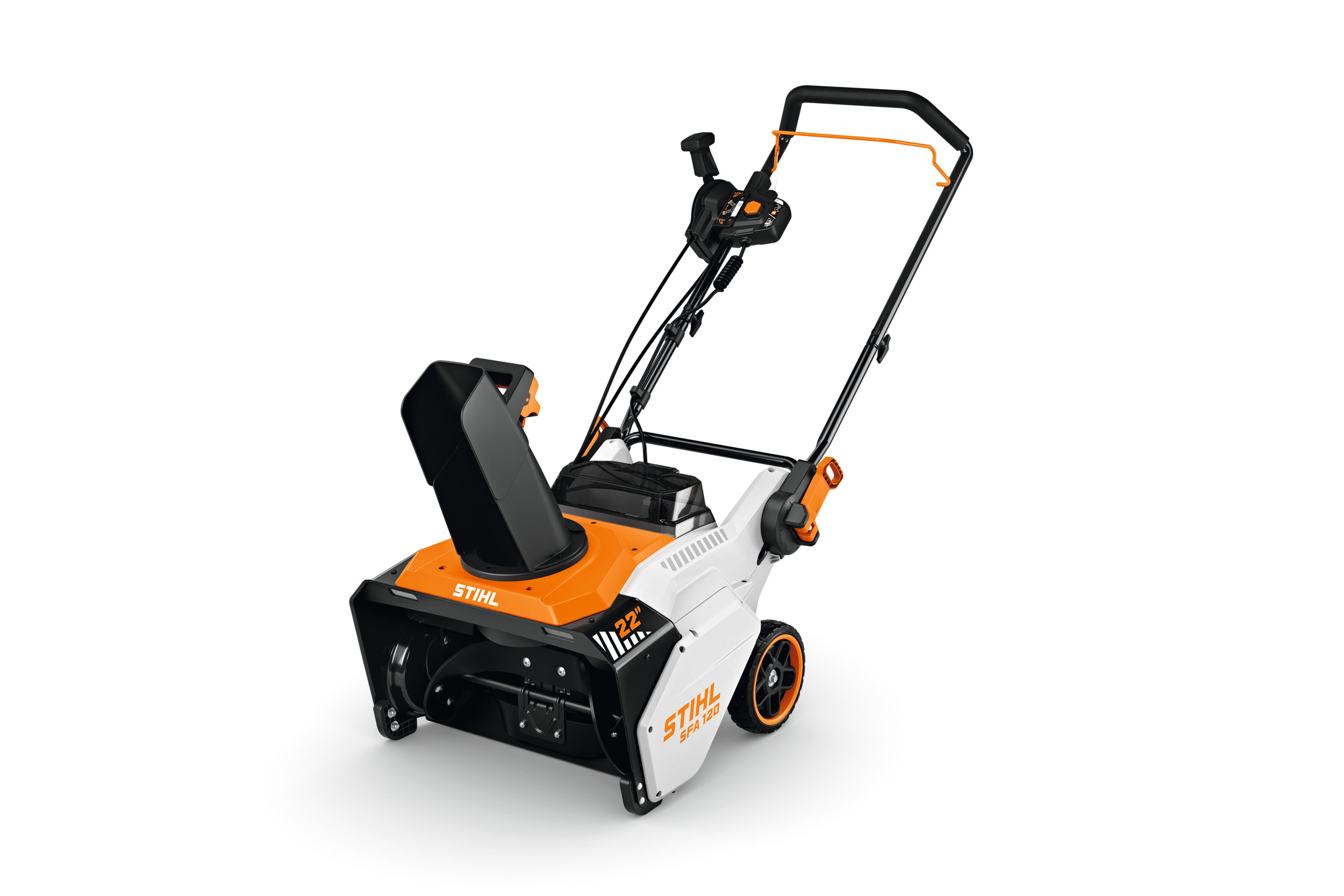 STIHL’s first-ever SFA 120 battery-powered snow thrower made its debut on the Equip Expo floor.