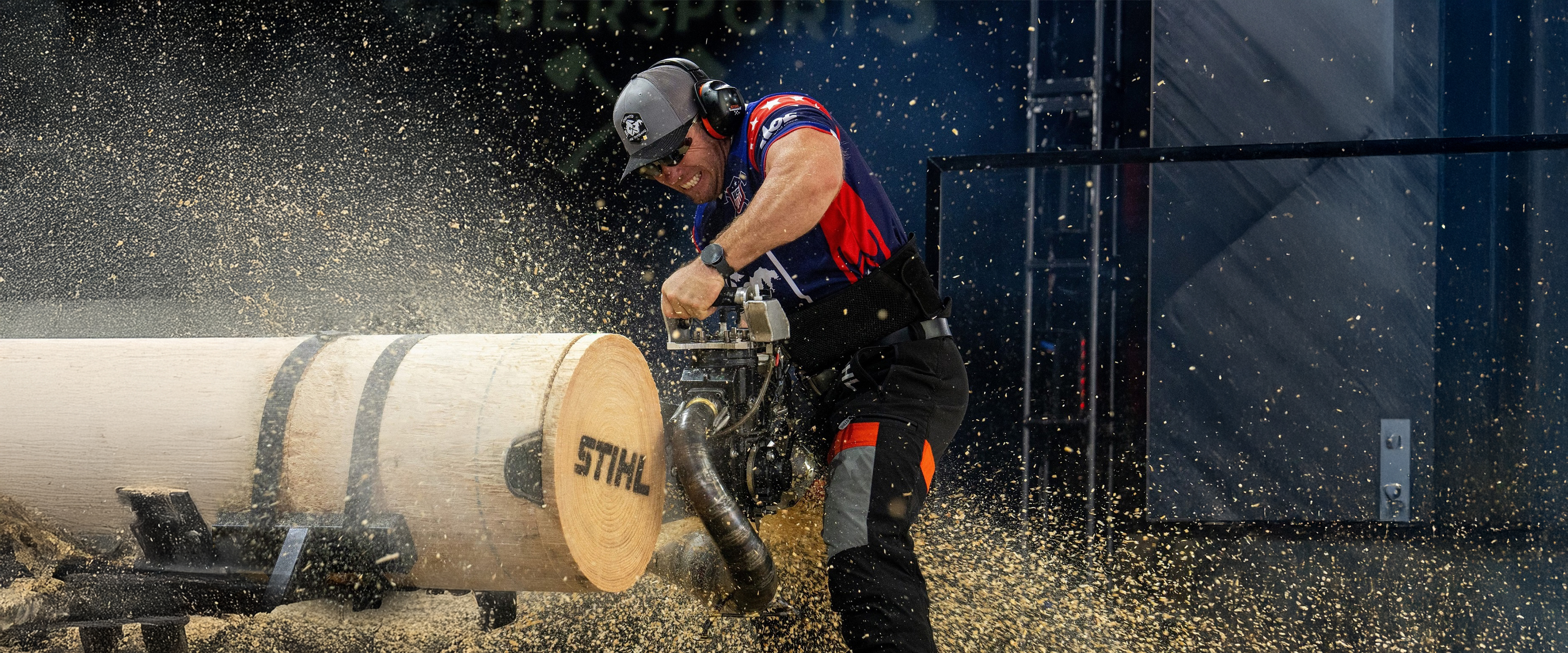 Nate Hodges on STIHL Timbersports