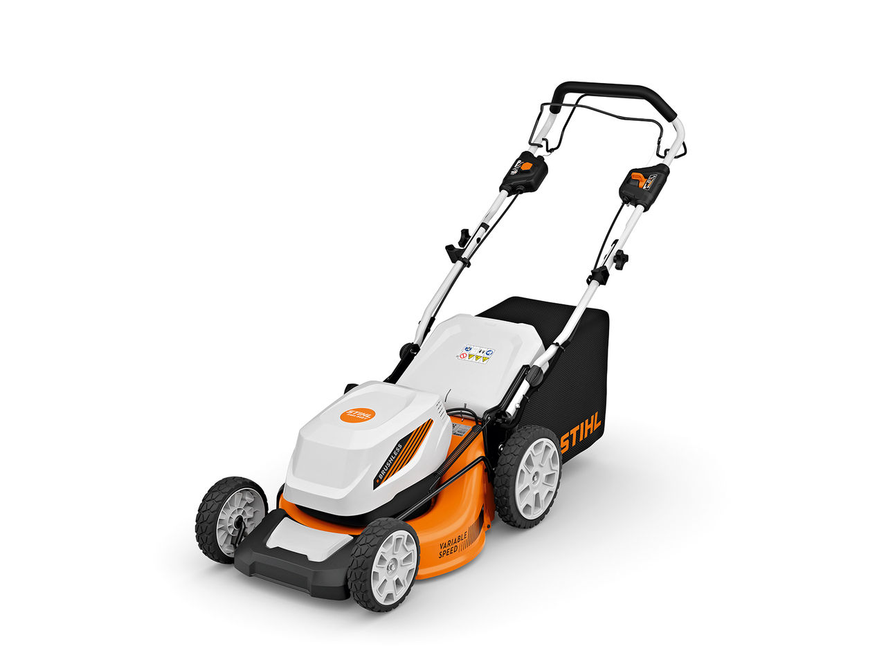 STIHL RMA 348 battery-powered push mower.