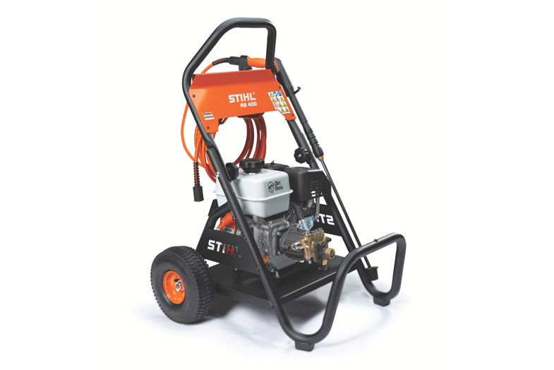STIHL RB 400 Dirt Boss Pressure Washer on white background.