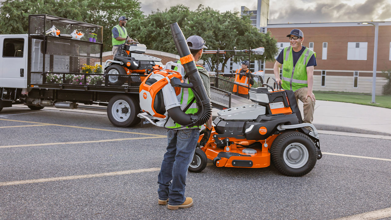 Business owner who used STIHL financing options for professional landscaping tools and equipment