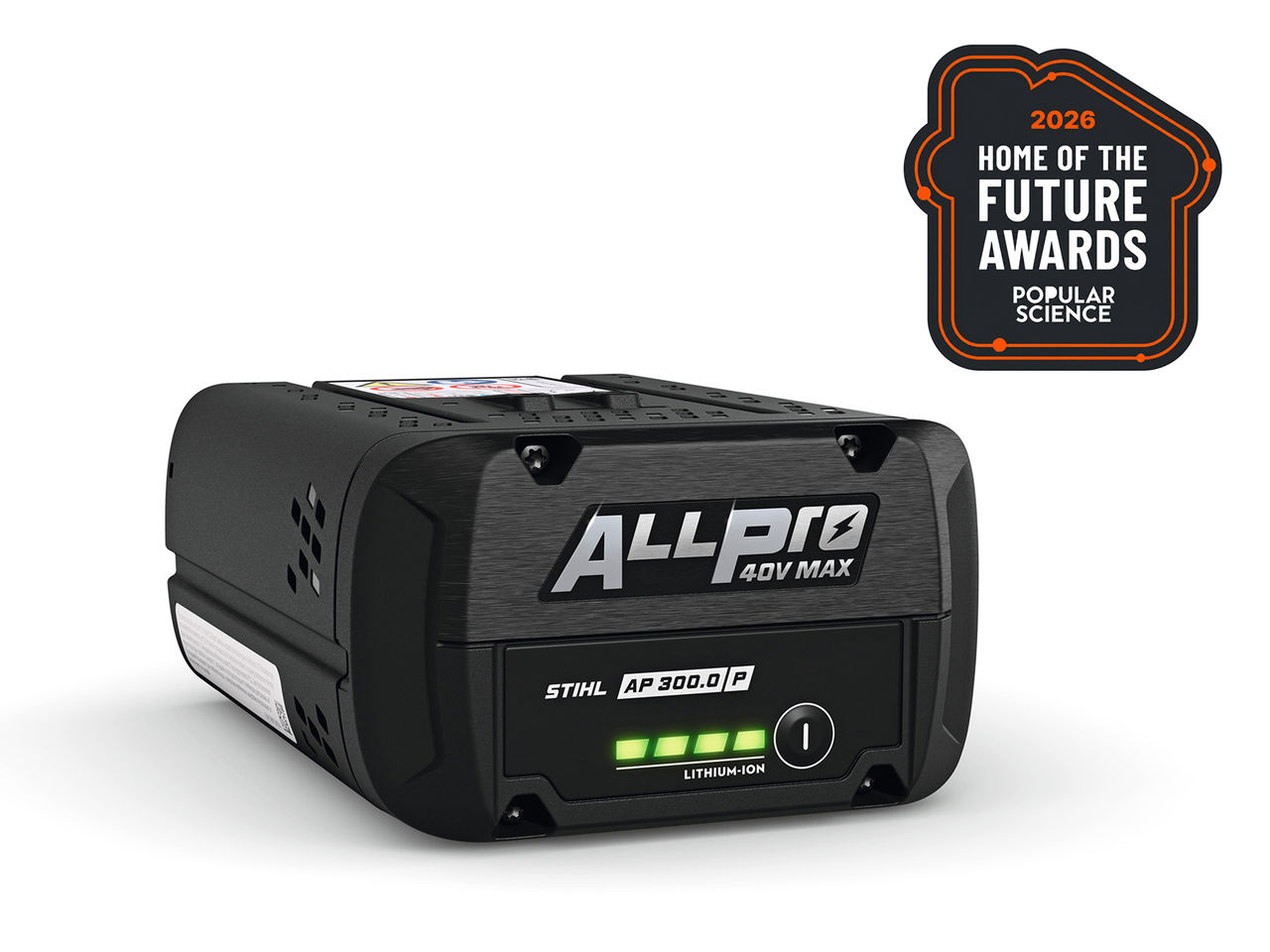 Award-winning STIHL ALL PRO 300.0 P battery recognized in Popular Science's 2026 Home of the Future Awards