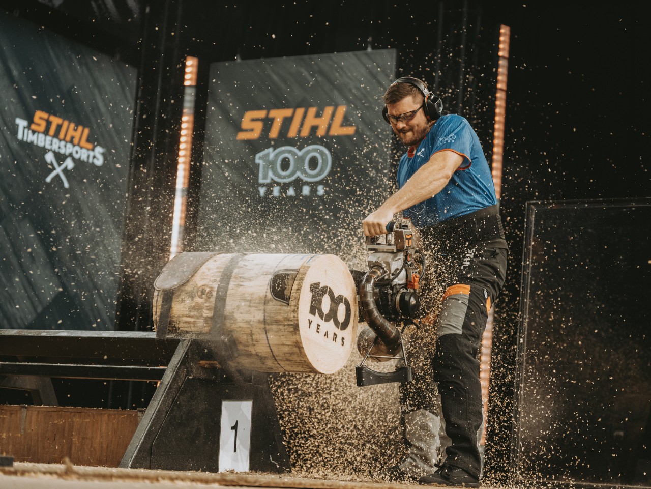 Matt Cogar competes in the Hot Saw event at the 2026 U.S. STIHL TIMBERSPORTS® Championship