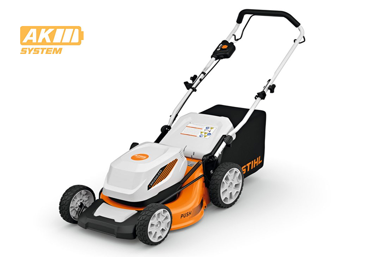 STIHL RMA 348 battery-powered push lawn mower from the AK System