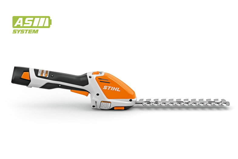 STIHL HSA 26 battery-powered hedge trimmer from the AS System