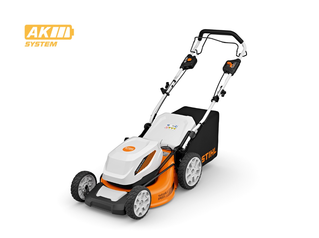 STIHL RMA 348 battery-powered push lawn mower from the AK System