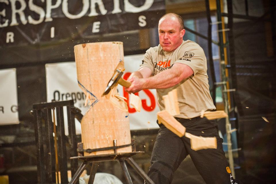 Branden Sirguy competes in standing block chop at the 2012 Western Qualifier Branden Sirguy competes in standing block chop at the 2012 Western Qualifier