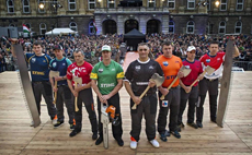 The world's top eight lumberjacks compete against each other for the 2014 STIHL TIMBERSPORTS® Champions Trophy in Budapest The world's top eight lumberjacks compete against each other for the 2014 STIHL TIMBERSPORTS® Champions Trophy in Budapest